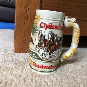 Clydesdale Budweiser 1984 official beer mug